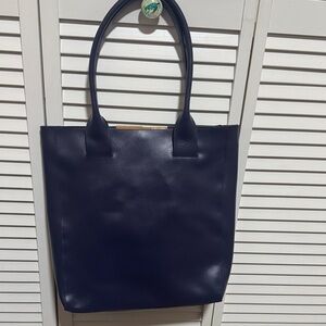 BCBGMaxAzria Navy Blue Tote Bag
